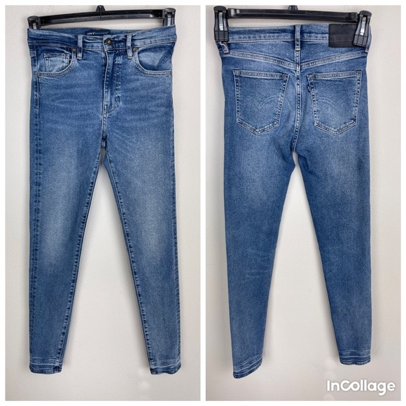 Levi’s SLIVER HIGH RISE SKINNY JEANS Stretch denim Ankle Length Size 25 x 30 - Picture 7 of 15